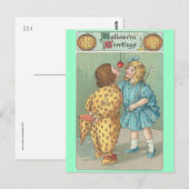 Vintag Halloween Postkarte (Vorne/Hinten)