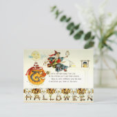 Vintag Halloween Postkarte (Stehend Vorderseite)