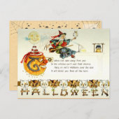 Vintag Halloween Postkarte (Vorne/Hinten)