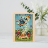 Vintag Halloween Postkarte (Stehend Vorderseite)
