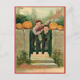 Vintag Halloween Postkarte