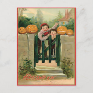 Vintag Halloween Postkarte