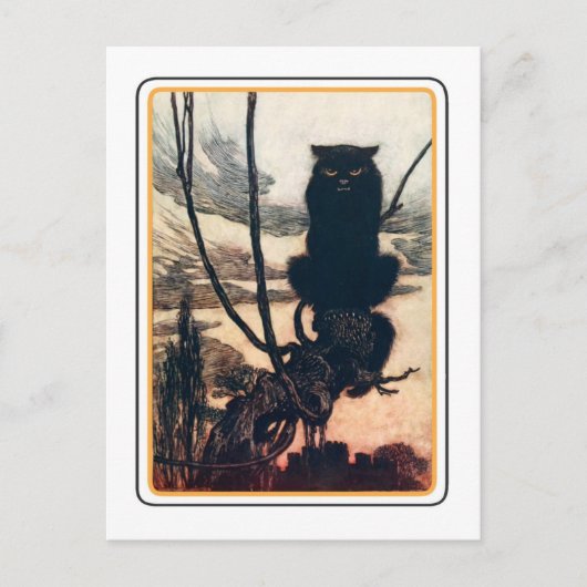 Vintag Halloween Postkarte (Vorderseite)