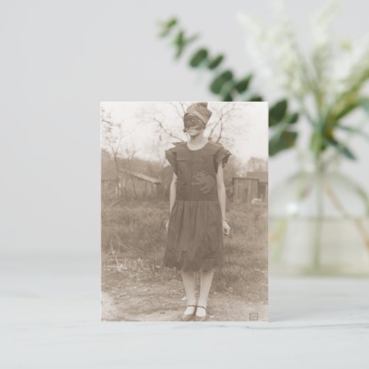 Vintag Halloween Postkarte (Stehend Vorderseite)