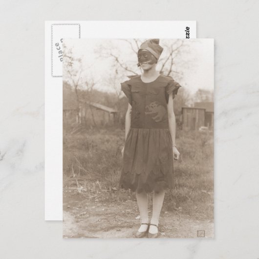 Vintag Halloween Postkarte (Vorne/Hinten)