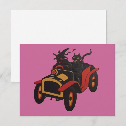 Vintag Halloween Postkarte (Vorne/Hinten)