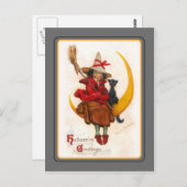 Vintag Halloween Postkarte (Vorne/Hinten)