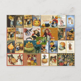 Vintag Halloween Postkarte