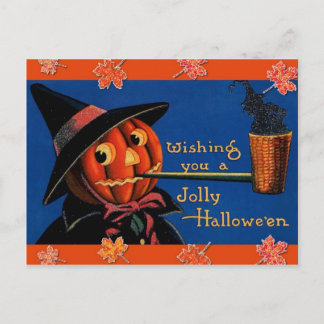 Vintag Halloween Postkarte