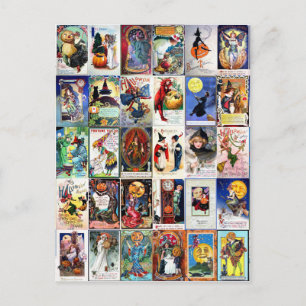 Vintag Halloween Postkarte