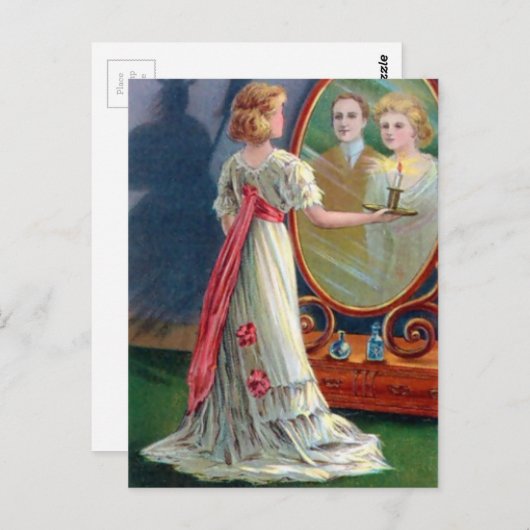 Vintag Halloween Postkarte (Vorne/Hinten)