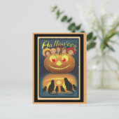 Vintag Halloween Postkarte (Stehend Vorderseite)