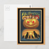 Vintag Halloween Postkarte (Vorne/Hinten)