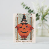 Vintag Halloween Postkarte (Stehend Vorderseite)
