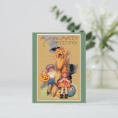 Vintag Halloween Postkarte (Stehend Vorderseite)