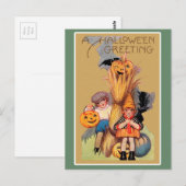 Vintag Halloween Postkarte (Vorne/Hinten)