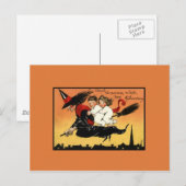Vintag Halloween Postkarte (Vorne/Hinten)