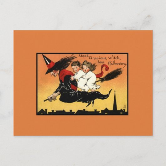 Vintag Halloween Postkarte (Vorderseite)