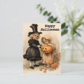 Vintag Halloween Postkarte (Stehend Vorderseite)