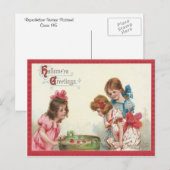 Vintag Halloween Postkarte (Vorne/Hinten)