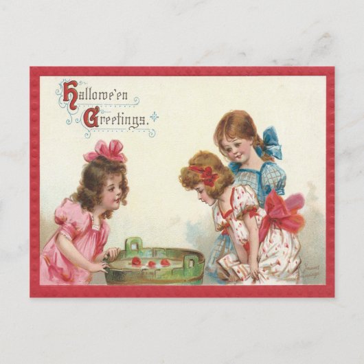Vintag Halloween Postkarte (Vorderseite)