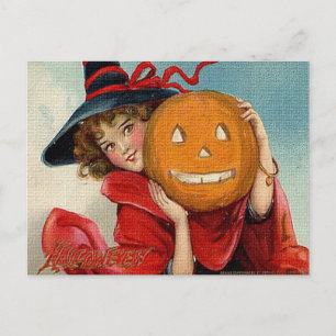 Vintag Halloween Postkarte