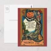 Vintag Halloween Postkarte (Vorne/Hinten)