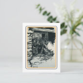 Vintag Halloween Postkarte (Stehend Vorderseite)