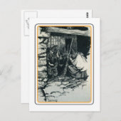 Vintag Halloween Postkarte (Vorne/Hinten)