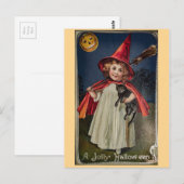 Vintag Halloween Postkarte (Vorne/Hinten)