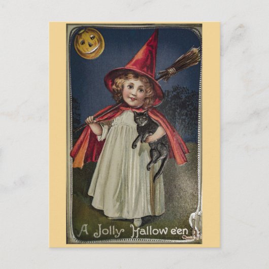 Vintag Halloween Postkarte (Vorderseite)