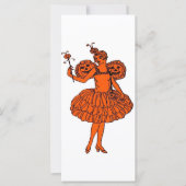 Vintag Halloween Pumpkin Fairy (Vorderseite)