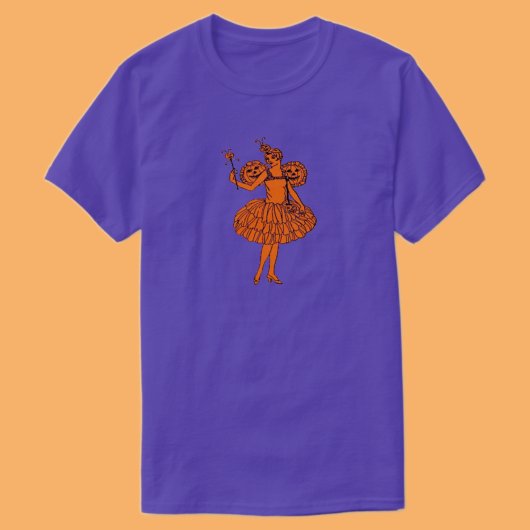 Vintag Halloween Pumpkin Fairy T-Shirt