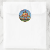 Vintag Halloween Runder Aufkleber (Tasche)