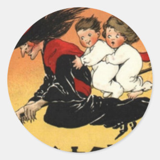 Vintag Halloween Runder Aufkleber