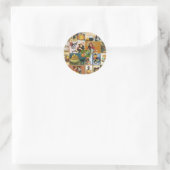 Vintag Halloween Runder Aufkleber (Tasche)