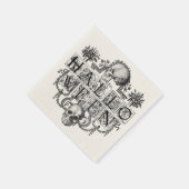 Vintag Halloween Serviette (Ecke)