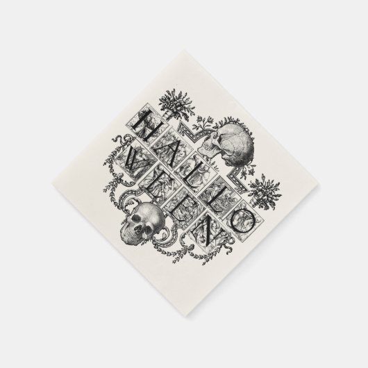 Vintag Halloween Serviette (Ecke)