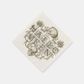 Vintag Halloween Serviette (Ecke)