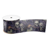 Vintag Halloween Skull Satinband (Spule)