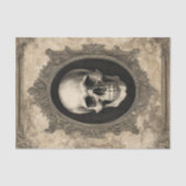 Vintag Halloween Skull Seidenpapier (Vorderseite)