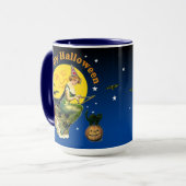 Vintag Halloween Tasse (Vorderseite Links)