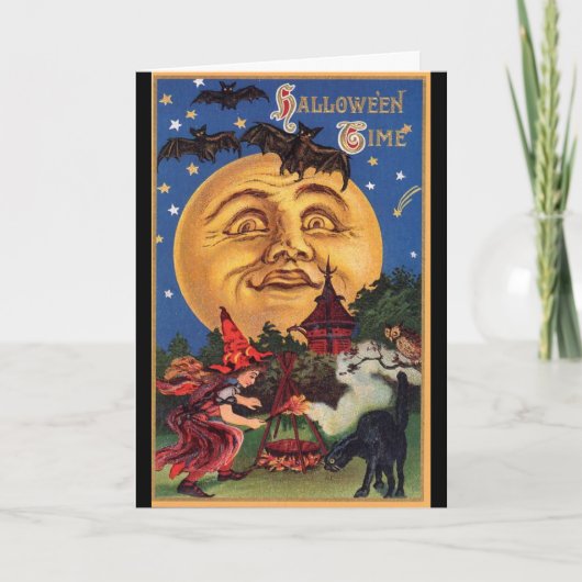Vintag - Halloween Time, Karte (Vorderseite)