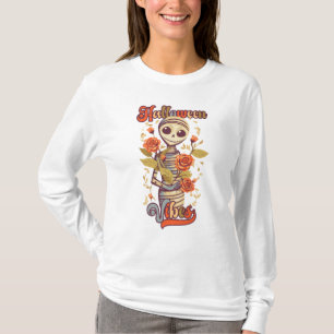 Vintag Halloween Vibes Mummy T-Shirt