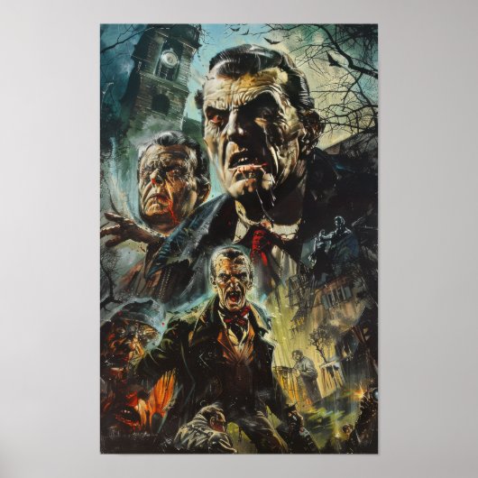 Vintag Hammer Horror Films Filmposter Poster (Vorne)