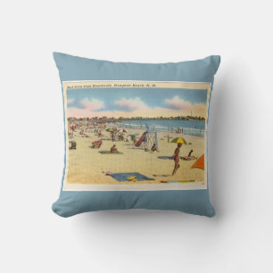 Vintag Hampton Beach Postcard Kissen