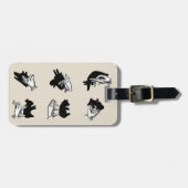 Vintag Hand Puppet Shadow Games Gepäckanhänger (Vorderseite horizontal)