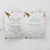 Vintag handgemalte Weihnachtskarte Feiertagskarte (Innenseite)