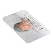 Vintag Handwriting Baby's 1. Weihnachtsjause Foto Magnet (Rechte Seite)