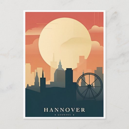 Vintag Hannover Deutschland Reiseallemagne Postkarte (Vorderseite)